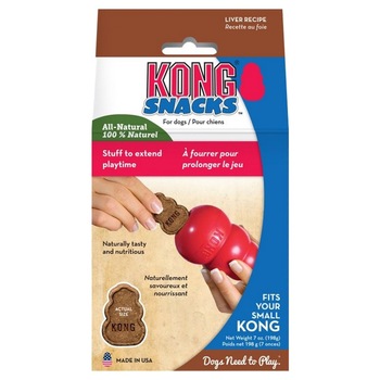 Recompense pentru caini, Kong Snacks, talie mare, cu gust de ficat, 312 g Recompense pentru caini, Kong Snacks, talie mare, cu gust de ficat, 312 g