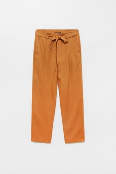 OVS, Pantaloni chino din lyocell cu cordon in talie, Scortisoara OVS, Pantaloni chino din lyocell cu cordon in talie, Scortisoara