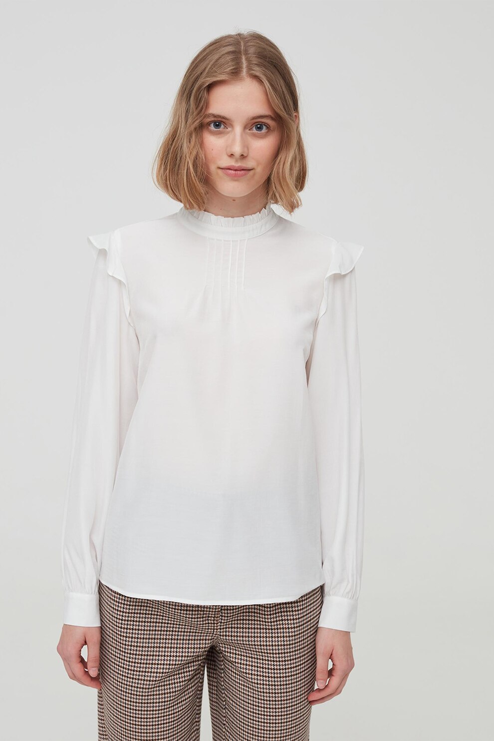 OVS, Bluza cu maneci lungi, Alb, 2XL