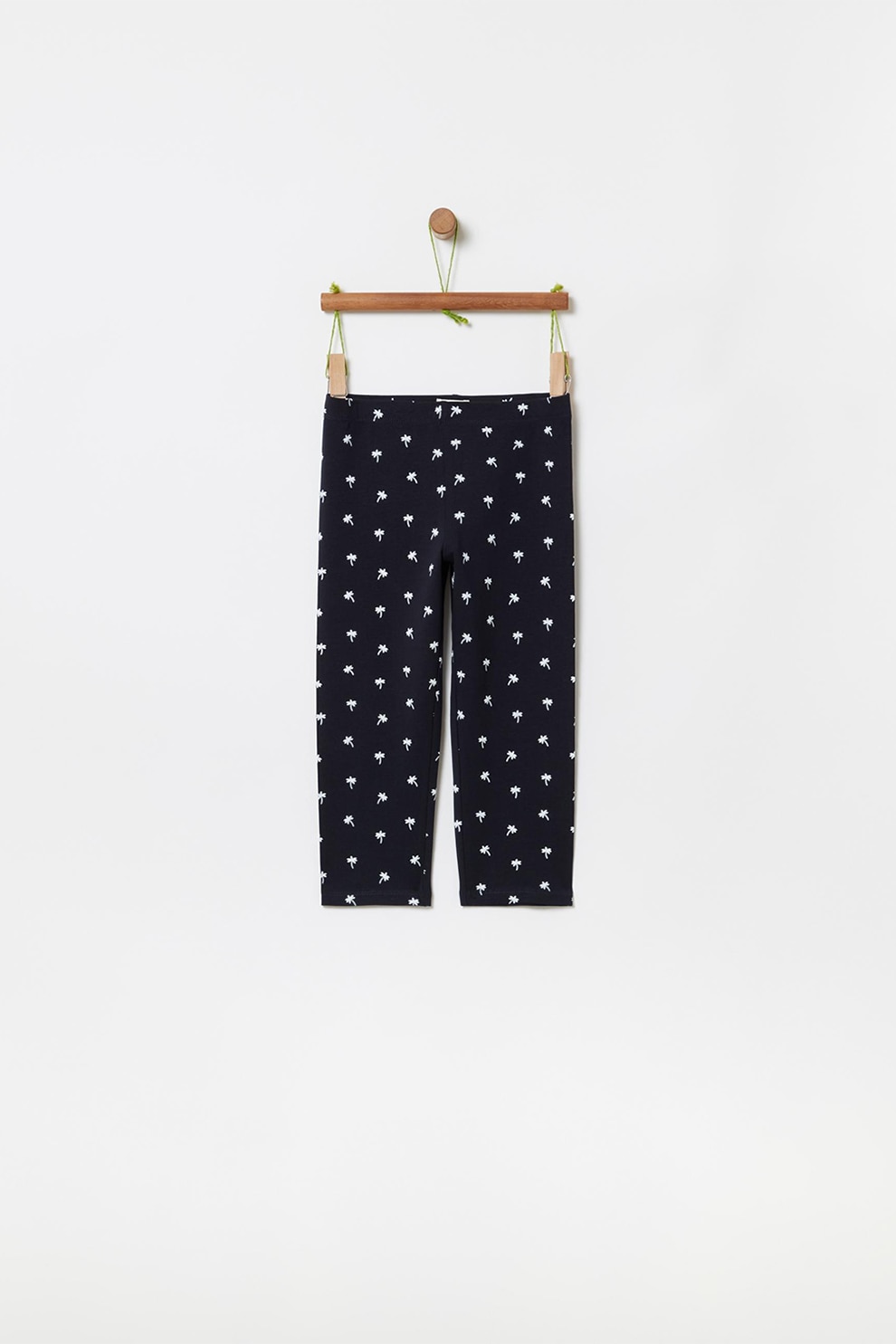 OVS, Colanti cu imprimeu, Negru/Alb, 158 CM