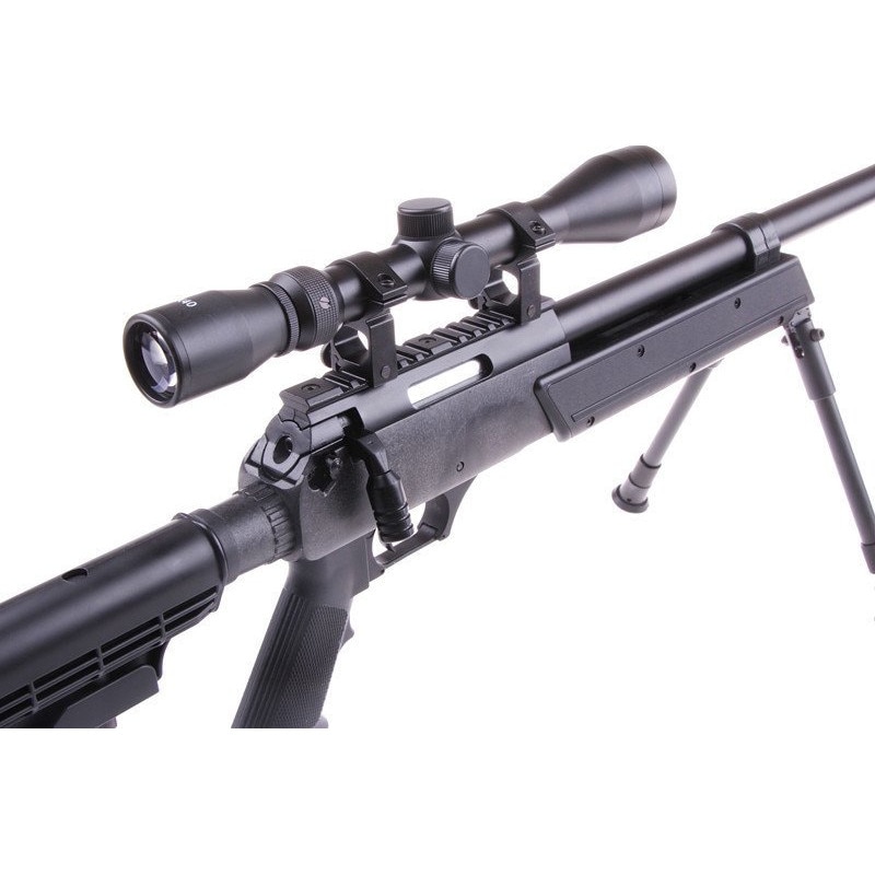 Sniper airsoft MB06B cu bipod, luneta si bile - eMAG.ro