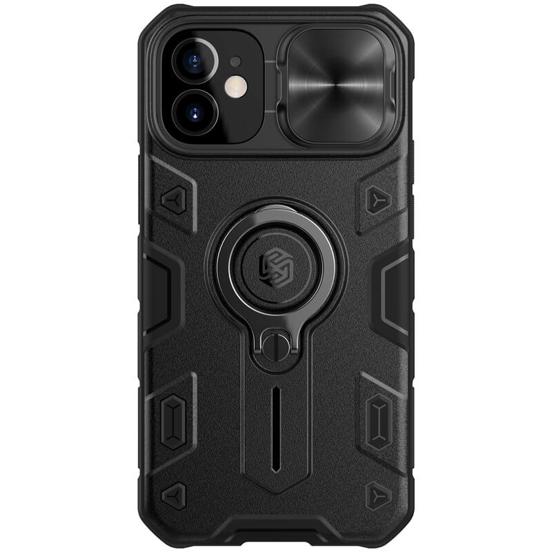 Husa protectie spate si camera foto negru, pentru Apple iPhone 12 Mini- Nillkin CamShield ARMOR