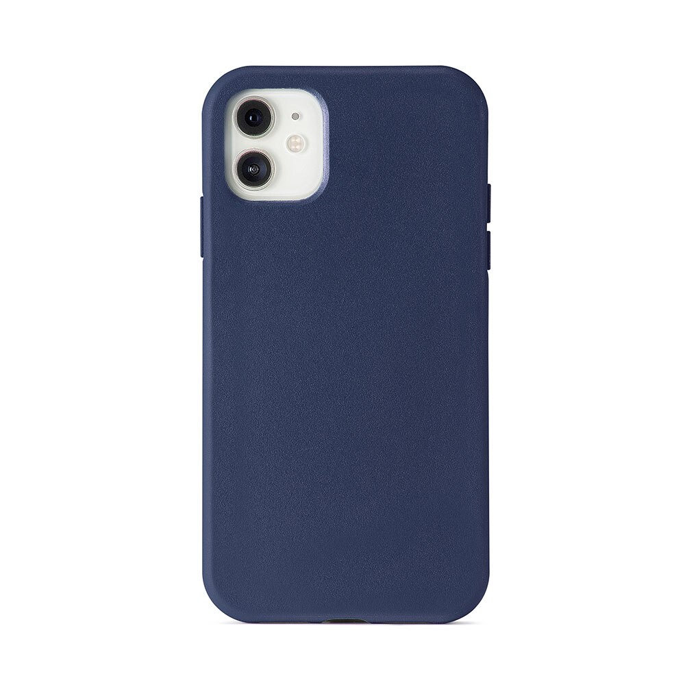 Husa Antibacteriana certificata SGS, Biodegradabila pentru iPhone 12 mini, Aiino Buddy - Albastru Inchis