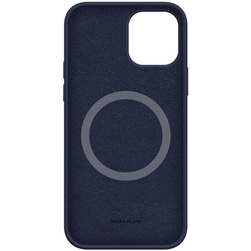 Husa silicon mat albastru, si interior de microfibra pentru Apple iPhone 12/ 12 Pro (6.1) – Nillkin Flex Case Pro