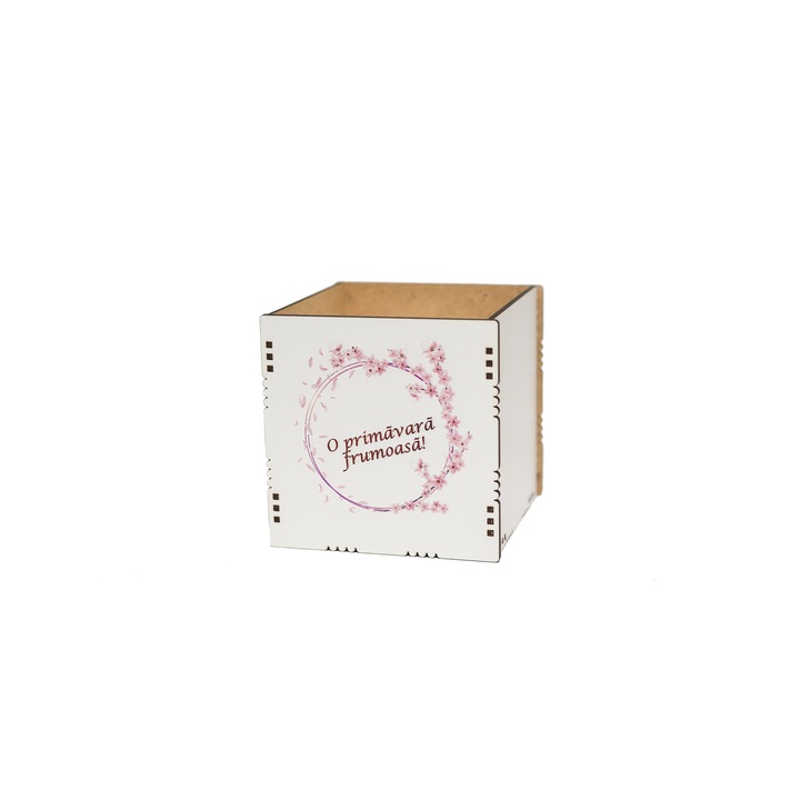 Cutie decorativa, MDF, DekoLaser, CD1028, 10X10cm