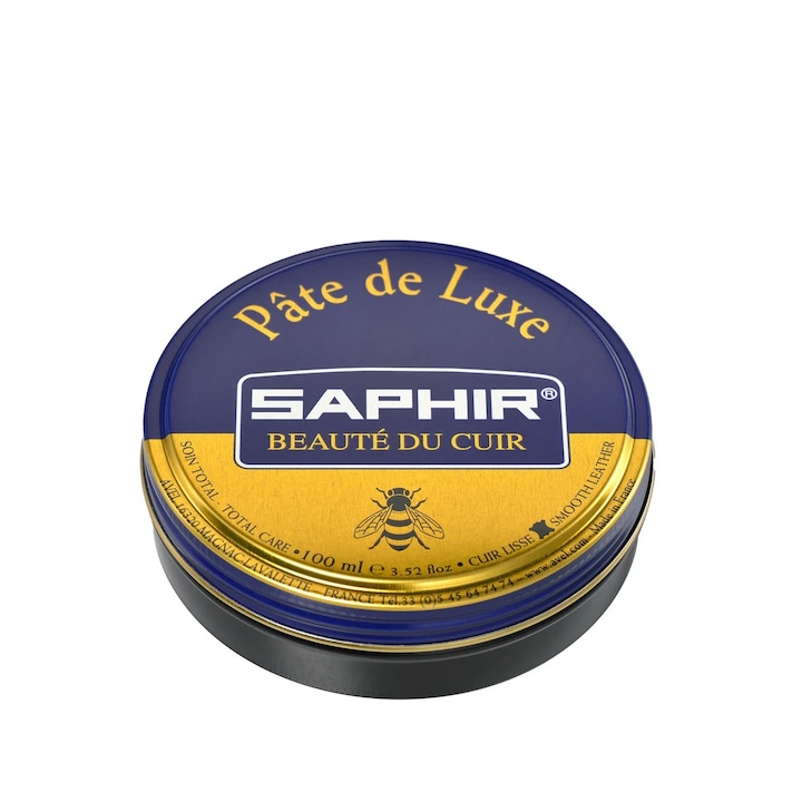 Crema pentru polish, Saphir, Pate de Luxe, Negru 50 ml