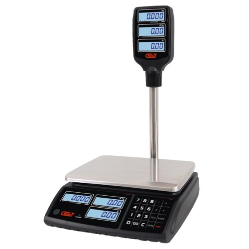 Cantar comercial CELY PI100 cu brat 15/30 KG