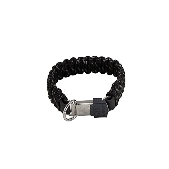 Zgarda Sprenger Paracord neagra cu eliberare rapida 50 cm