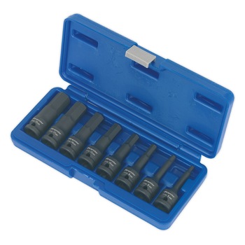 Set imbusuri hexagonale de impact, 1/2”, 8 piese, Sealey Set imbusuri hexagonale de impact, 1/2”, 8 piese, Sealey
