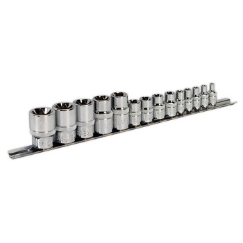 Set chei tubulare TRX-Star, 14 piese, 1/4”, 3/8” si 1/2”, Sealey Set chei tubulare TRX-Star, 14 piese, 1/4”, 3/8” si 1/2”, Sealey
