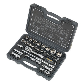 Trusa chei tubulare, actionare 1/2”, 28 piese, Sealey Trusa chei tubulare, actionare 1/2”, 28 piese, Sealey