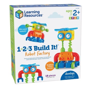Hai sa construim - 1, 2, 3 Robotel colorat Hai sa construim - 1, 2, 3 Robotel colorat