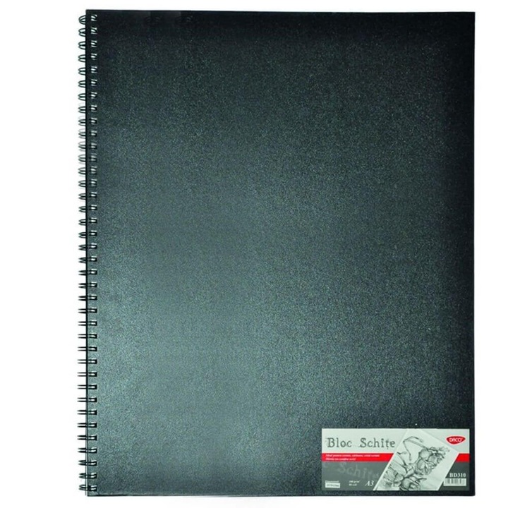 Bloc Schite A3 Daco, 80 File, 100 g/m²