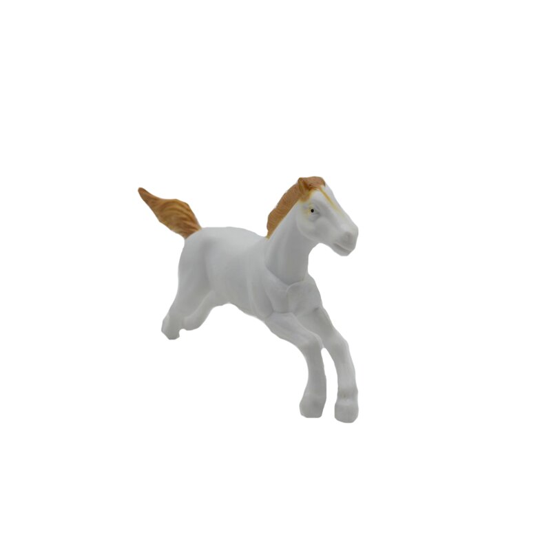 Figurina cal 9,5 cm Unikatoy 2002AB, Alb