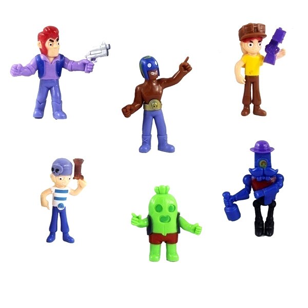 Set 6 Figurine tip Brawl Stars, Multicolor
