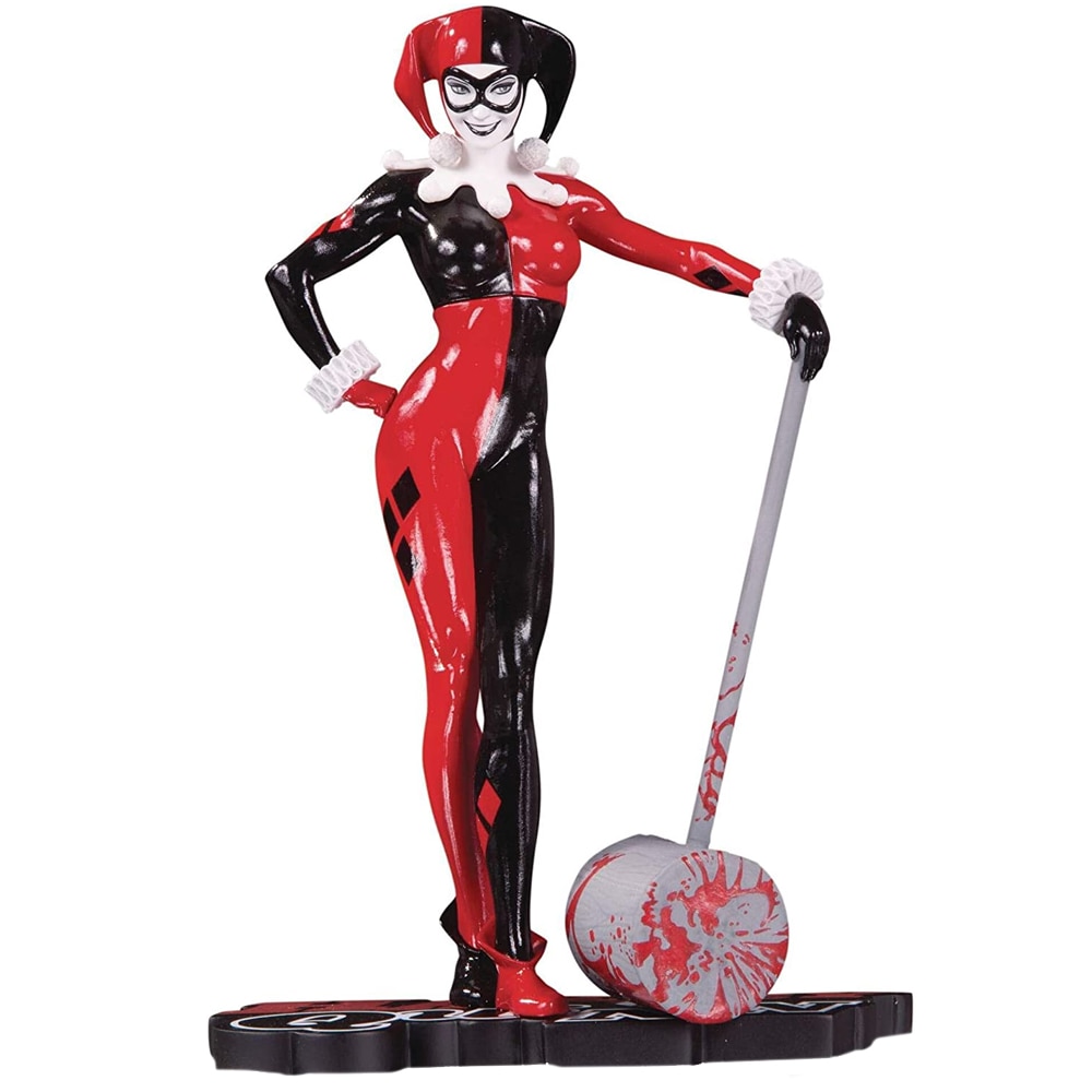 Figurina Harley Quinn Red, White And Black, 18 Cm