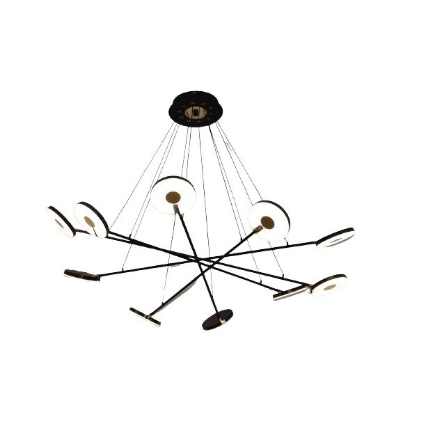 Lustra led, Oliver, 10 cu Telecomanda, lumina calda/neutra/ rece si intensitate reglabila