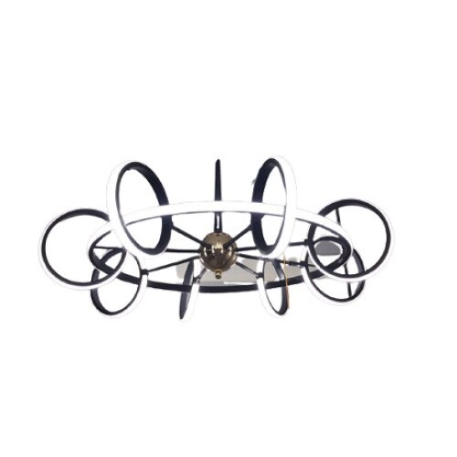 Lustra led, Oliver, 8+1 cu Telecomanda, lumina calda/neutra/ rece si intensitate reglabila
