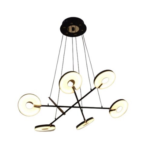 Lustra led, Oliver, 6 cu Telecomanda, lumina calda/neutra/ rece si intensitate reglabila