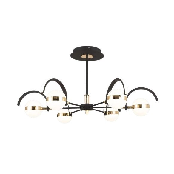 Lustra led, Oliver, 6, 55w cu Telecomanda, lumina calda/neutra/ rece si intensitate reglabila