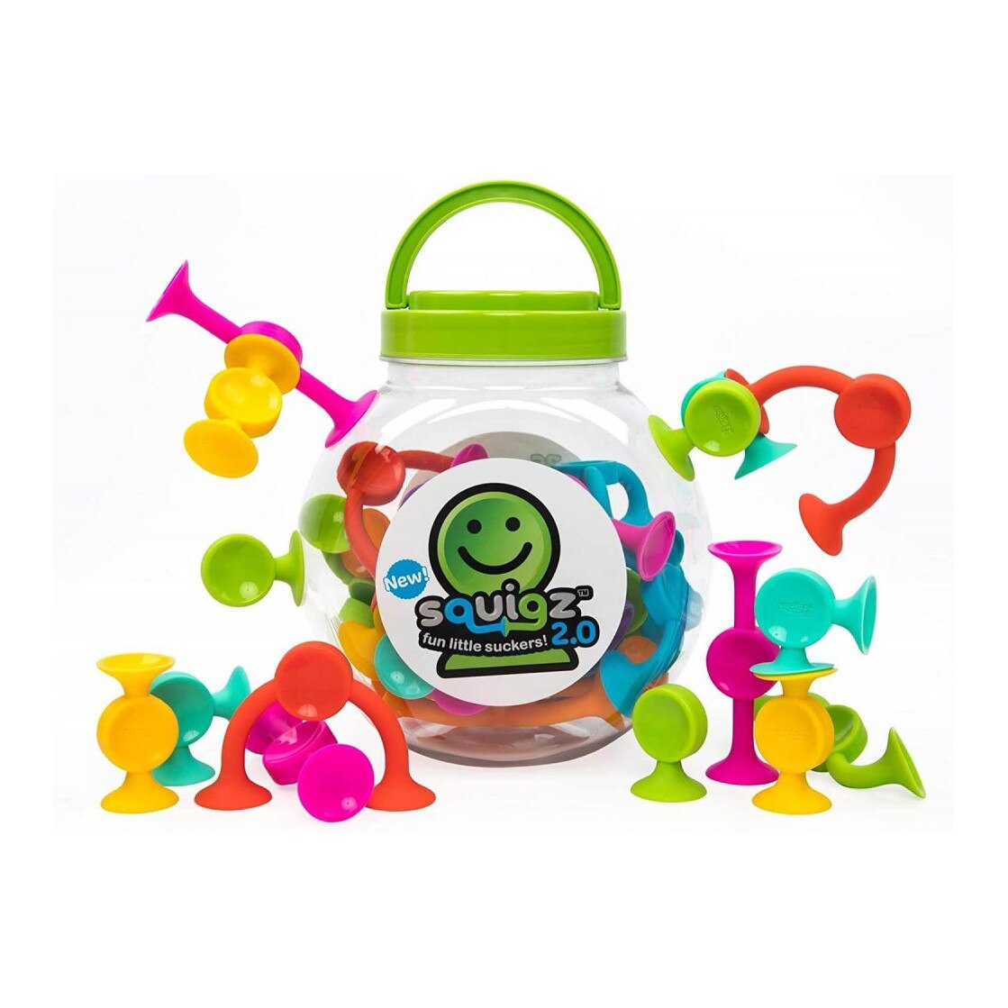 Joc de constructie Fat Brain Toys Squigz 36 piese