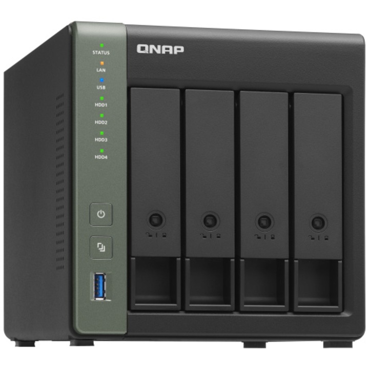 QNAP TS-431KX-2G NAS, 4 rekeszes, Alpine AL214 1.7GHz processzor, 2GB DDR3