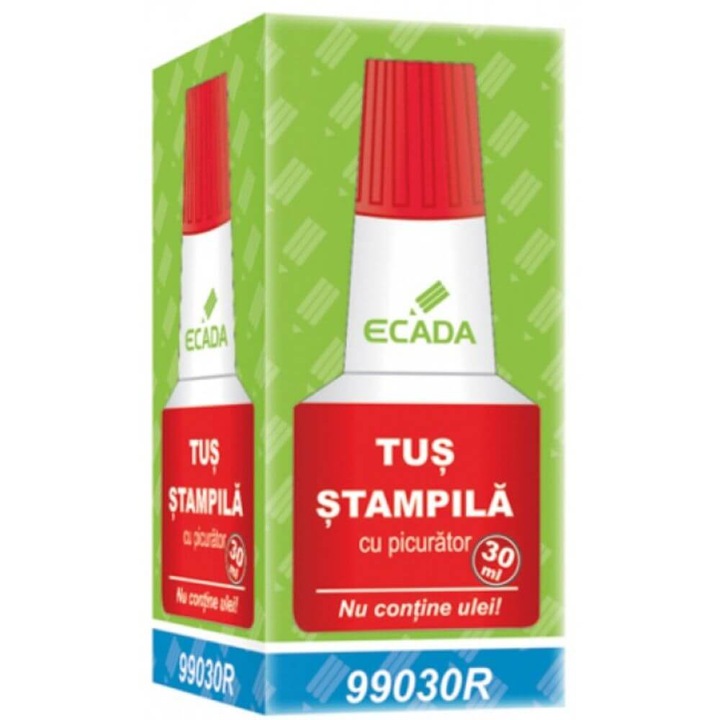 Tus pentru Stampila ECADA, 30 ml, Rosu