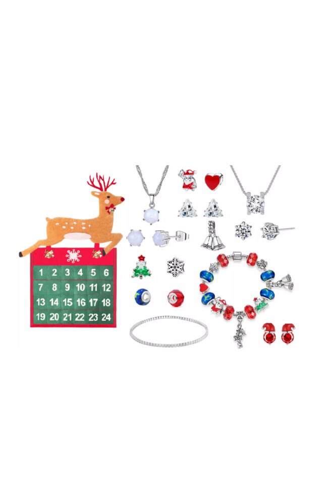 Set de 24 de bijuterii, Christmas Advent Calendar cu Ren, bijuterii cu
