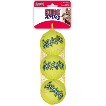 Set 3 mingi medii pentru caini Squeakair, Kong, Verde Set 3 mingi medii pentru caini Squeakair, Kong, Verde