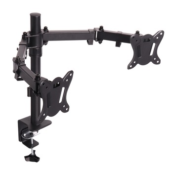 Suport birou 2 monitorae, Negru, pt monitor 10 Suport birou 2 monitorae, Negru, pt monitor 10