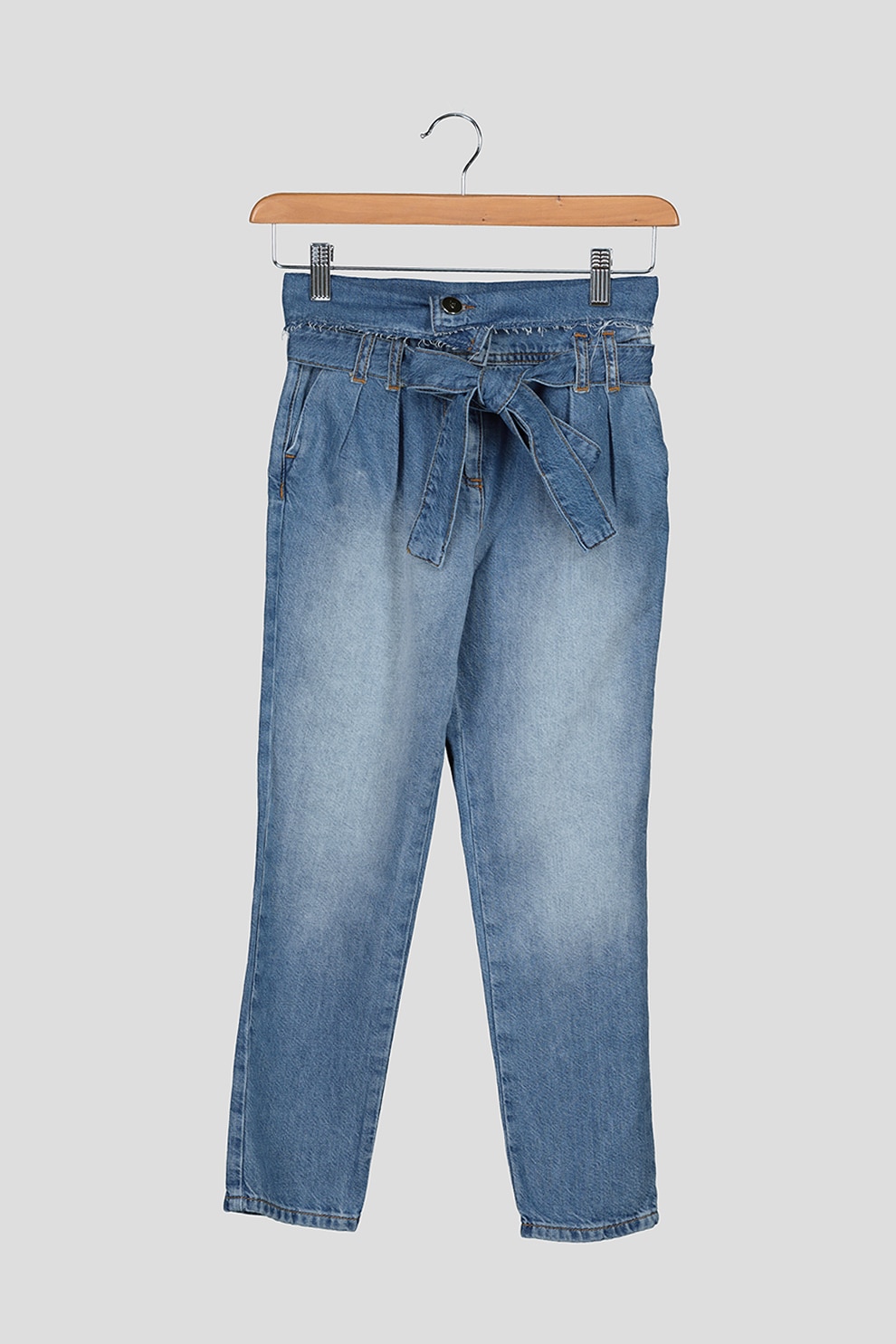 Liu Jo, Blugi conici cu aspect decolorat, Albastru inchis/Alb prafuit