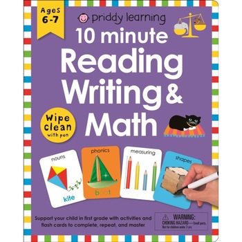 Wipe Clean Workbook: 10 Minute Reading, Writing, and Math (Enclosed Spiral Binding), Roger Priddy (Author) Wipe Clean Workbook: 10 Minute Reading, Writing, and Math (Enclosed Spiral Binding), Roger Priddy (Author)
