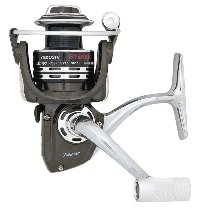 Mulineta Yumoshi, model BY2000, 5R, cu frana pe fata, destinata pentru spinning/pluta