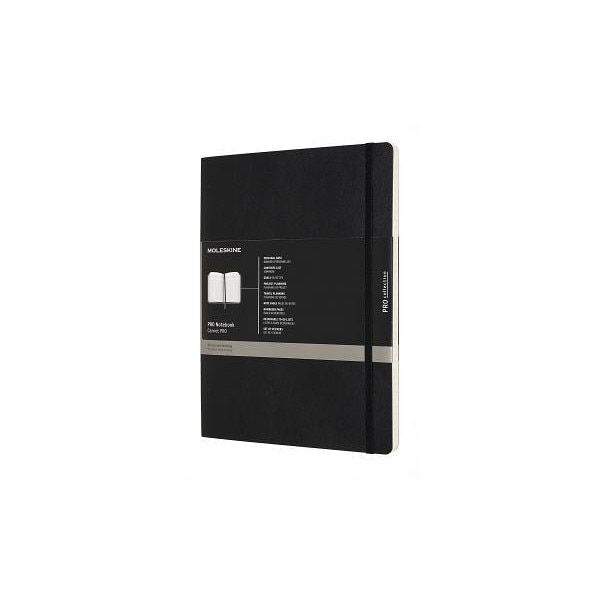 Moleskine Professional Notebook, XL, Black, Soft Cover (7.5 X 9.75), Moleskine (Author)