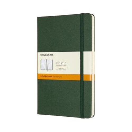 Moleskine Notebook, Large, Ruled, Myrtle Green, Hard (5 X 8.25), Moleskine (Author)