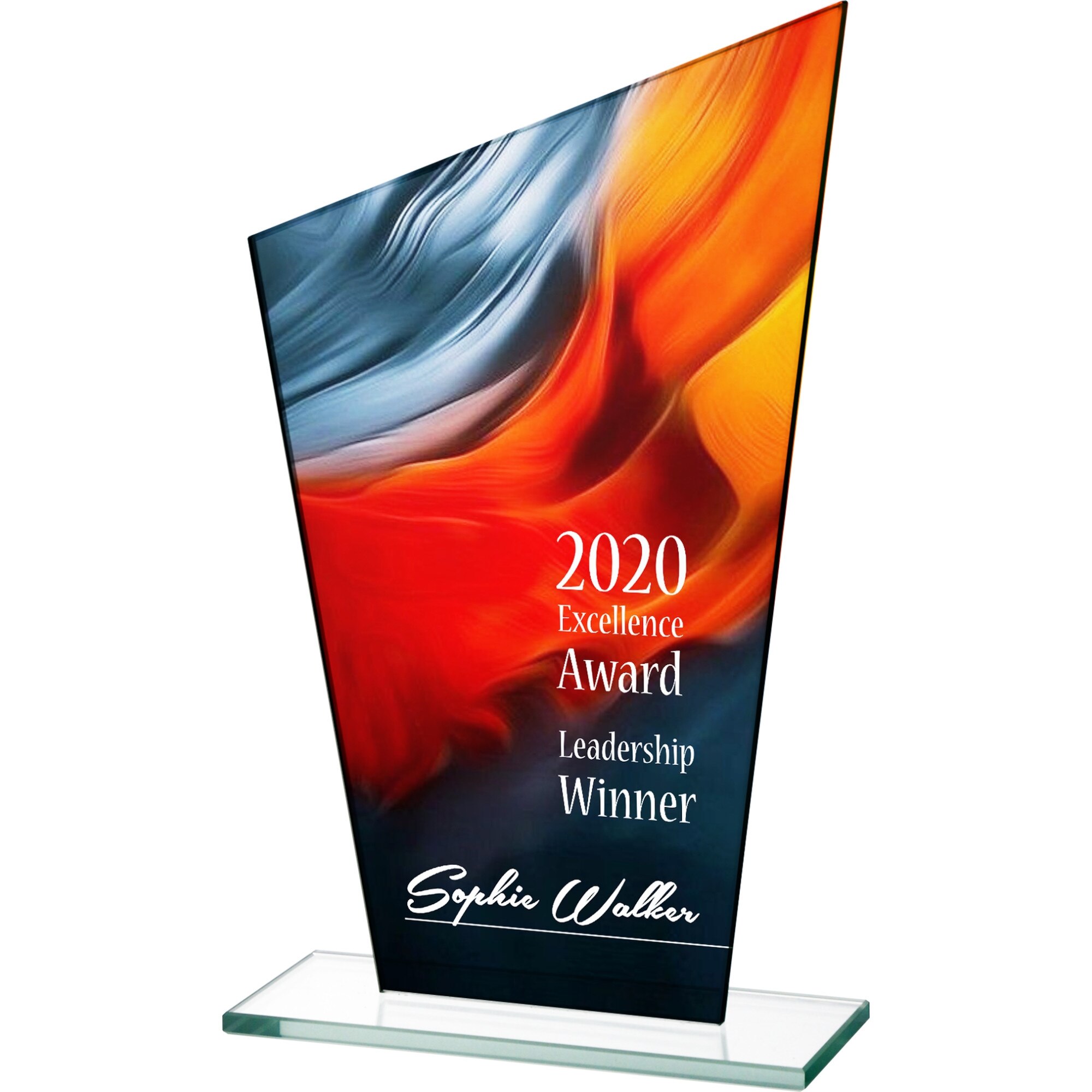 Trofeu din sticla personalizabil M73,25 cm