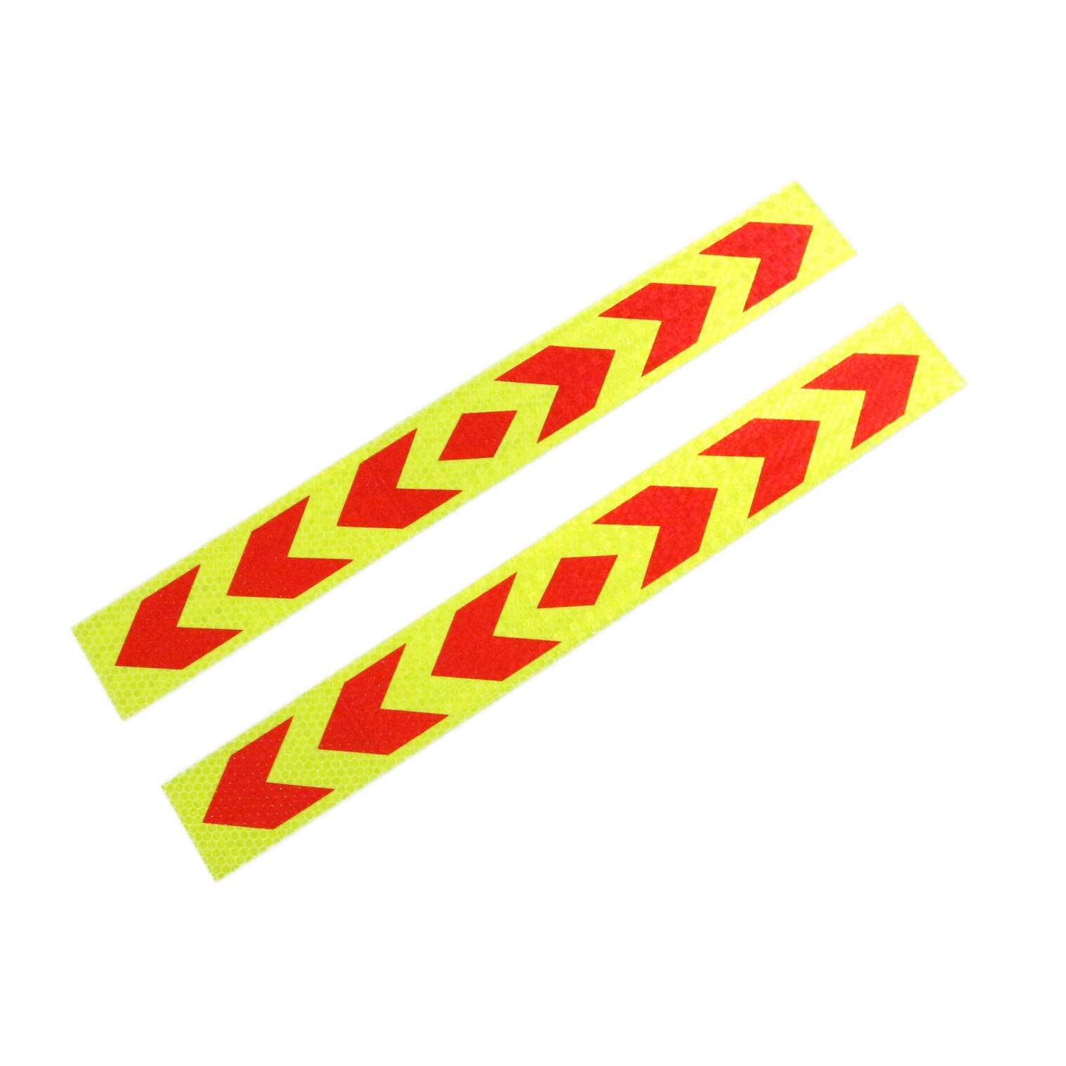 Set 2xAbtibild reflectorizant, adeziv 5cm X 40cm, galben/rosu, ABMIC