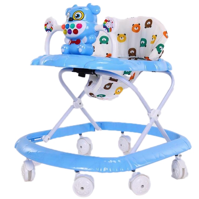 Premergator Salamandra Kids Multifunctional pentru Copii, Reglabil pe Trepte, Pliabil, Scaun Reglabil, Albastru