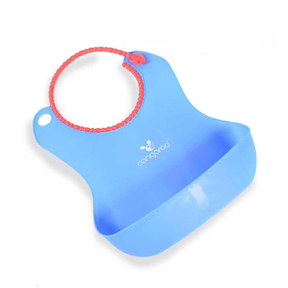Baveta din silicon Cangaroo Baby Bib Am blue