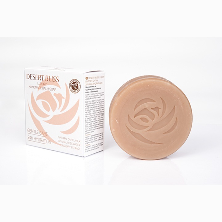 Натурален сапун DESERT BLISS с камилско мляко и розова вода, 100 g.