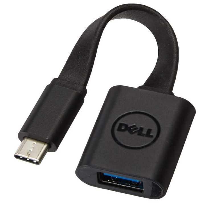 Adaptor USB-C la USB-A, Dell, Negru