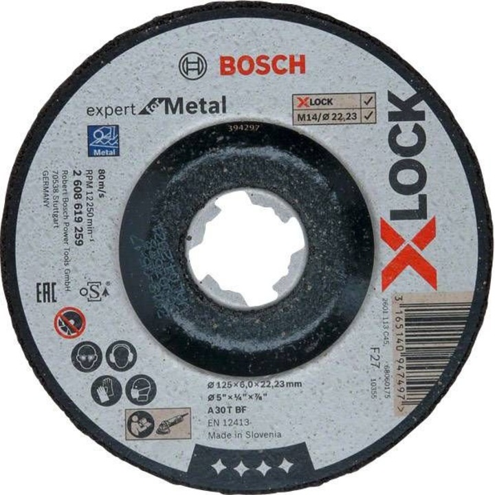 Bosch Expert 2608619259 Vágókorong, fém, T27 XLOCK, 125 x 22.23mm