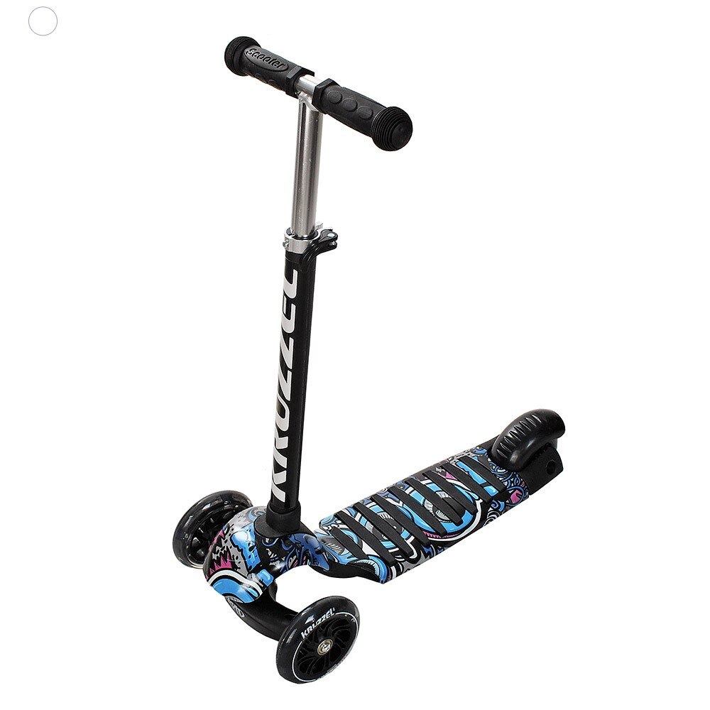 Trotineta pentru copii Iso Trade,10282, KRUZZEL, ABEC-5, Negru