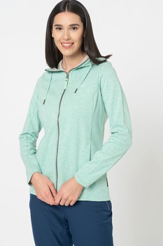 Jack Wolfskin, Hanorac cu buzunare laterale Riverland, Verde menta/alb optic, S Jack Wolfskin, Hanorac cu buzunare laterale Riverland, Verde menta/alb optic, S