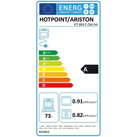 Cuptor incorporabil Hotpoint FIT804COWHA, Electric, Multifunctional, 73 l, 8 functii, Curatare catalitica, Grll, Timer, Clasa A, Rustic