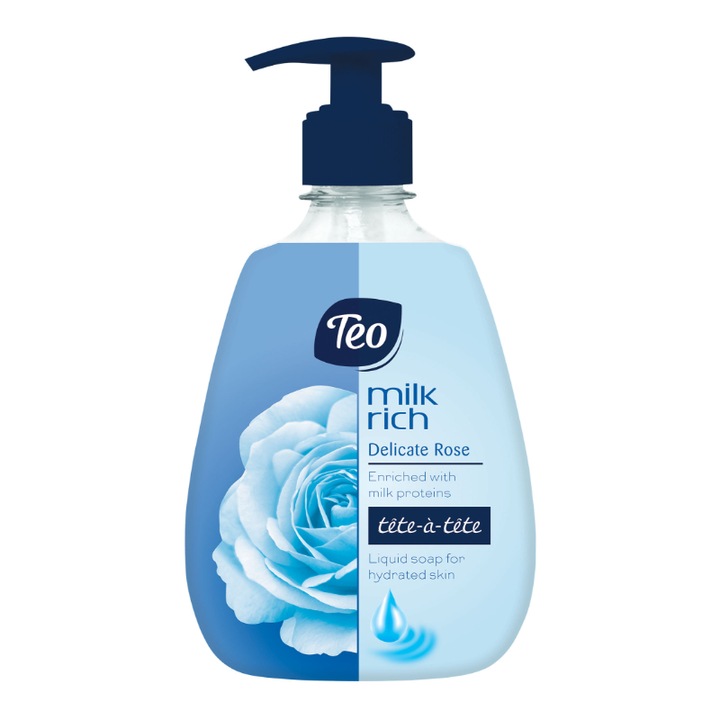 Сапун Течен Teo Milk Rich Роза, 400 мл