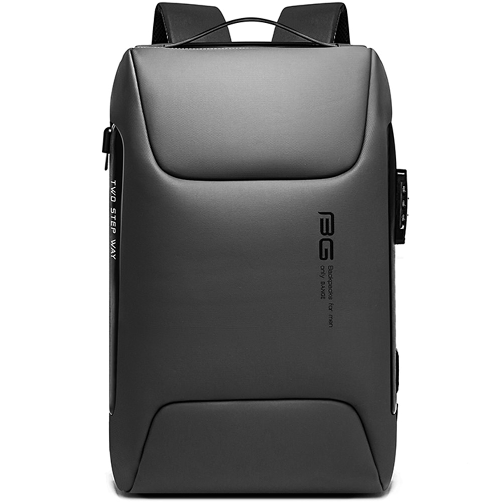 Rucsac pentru barbati, Multifuncional, compartiment laptop, Antifurt, BANGE BG7216GY Gri