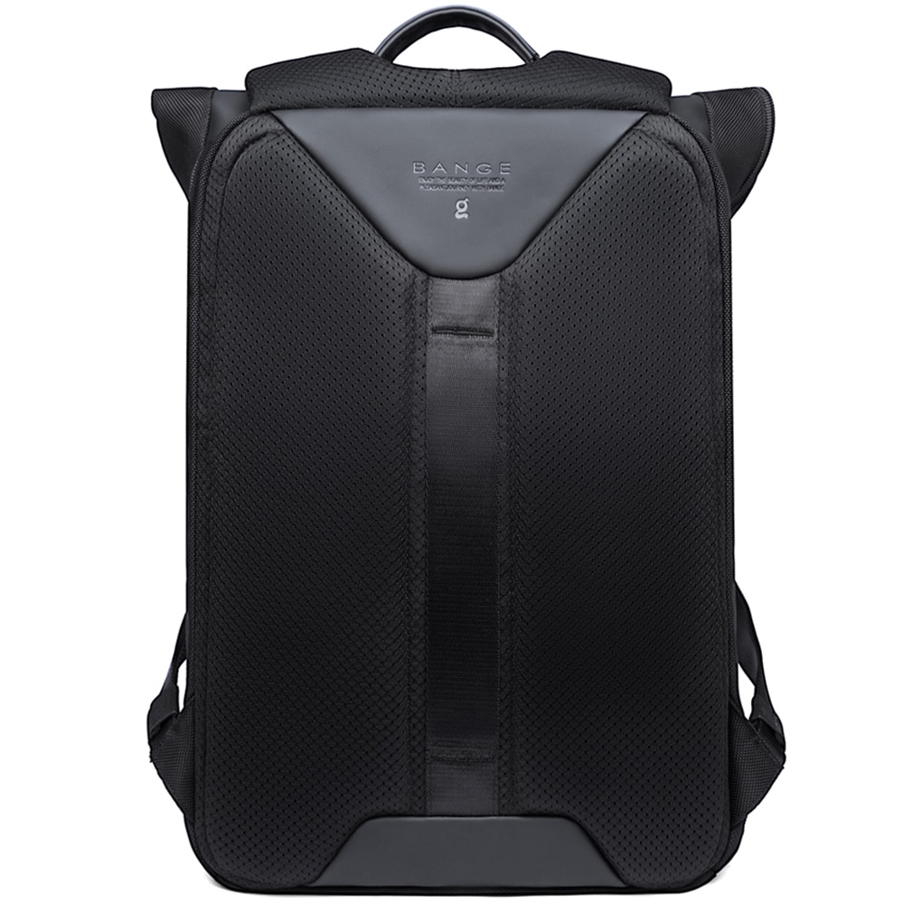 Rucsac laptop 15.6 inch, pentru calatorii, rezistent la apa, compartiment tableta, eticheta date de contact BANGE, BG-G65BK, Negru