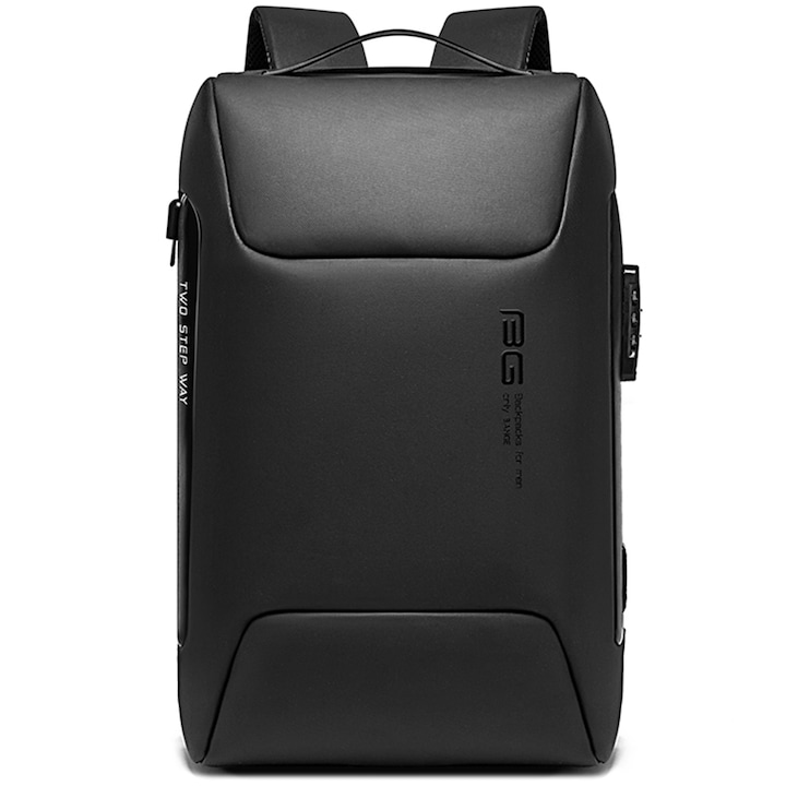 Rucsac pentru barbati, Multifuncional, compartiment laptop, Antifurt, BANGE BG7216BK Negru