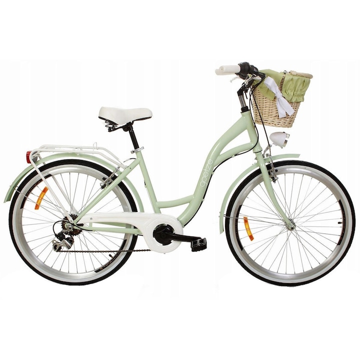 Goetze Mood Női kerékpár, 6 fokozat, 26″ kerék, 17” váz, 150-180 cm magassag, Zöld